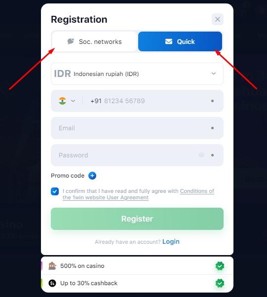 Step #2: Select a sign-up method Step #2: Select a sign-up method